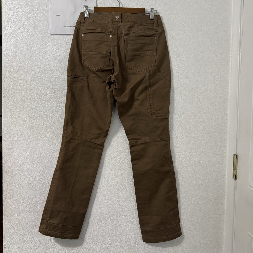 Kuhl Rydr Pants Womens 4 Brown Bootcut Twill Chore Hiking Outdoor Rugged Stretch - Picture 4 of 6